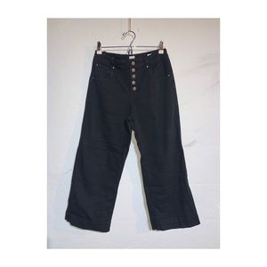 High rise wide leg pant